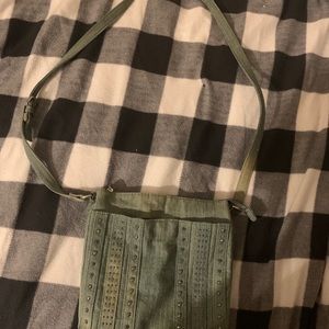 Denim crossbody bag